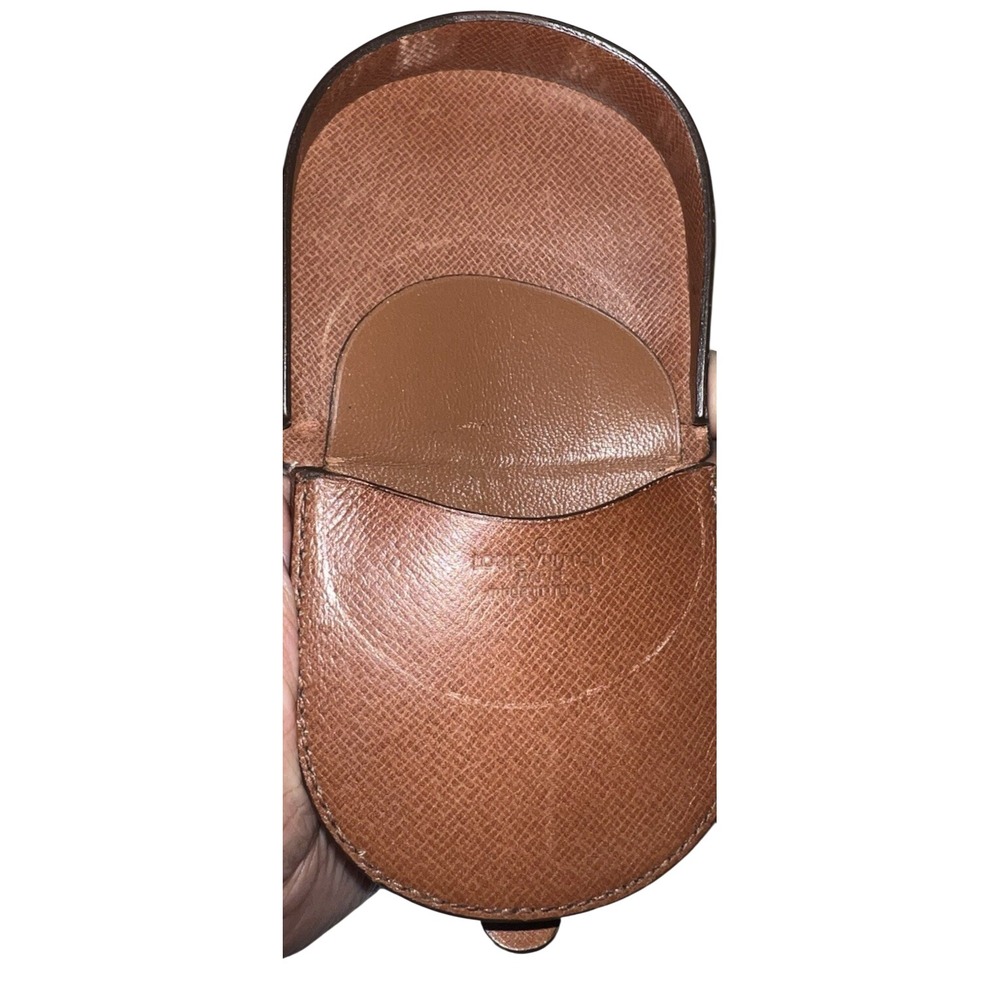 Louis Vuitton Mono Porte Monnaie Cuvette Horseshoe Coin Wallet Purse Case Brown - Picture 7 of 12